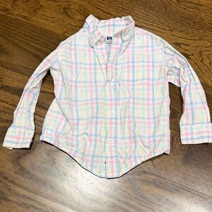 Janie and Jack Pastel Plaid Button Down Shirt